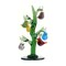 LS Arts TR-002 Green Glass Tree with Bird Ornaments - 6 in.